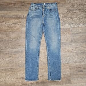 7 For All Mankind Jeans Womens 24 Josefina Skinny Boyfriend Straight Casual